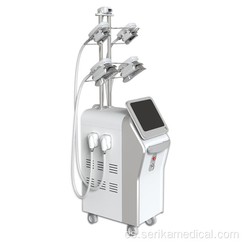 5 manijas Cryolipolysis Máquina de eliminación de grasa RF Cavitatiom